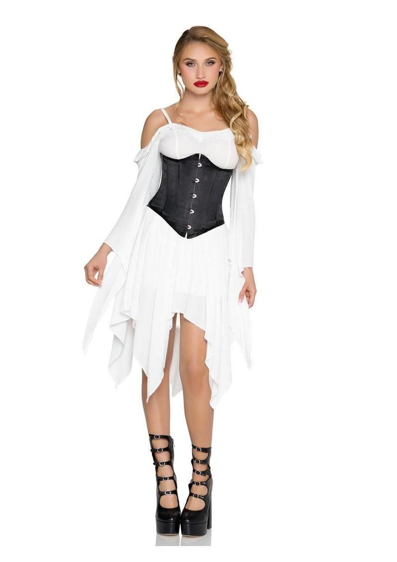 Leg Avenue Steel-Boned Satin Waist Cincher XL