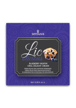 Lic-O-Licious Throat Coating Oral Delight Cream Blueberry Muffin 6ml Packet