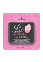 Lic-O-Licious Throat Coating Oral Delight Cream Cotton Candy 6ml Packet