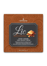Lic-O-Licious Throat Coating Oral Delight Cream Salted Caramel 6ml Packet
