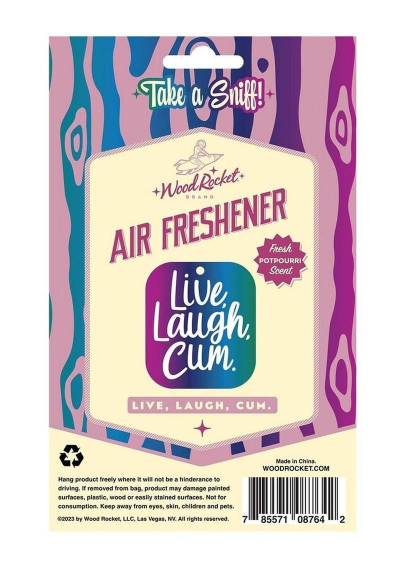 Live Laugh Cum Air Freshener