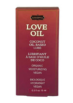 Love Oil Coconut Based Lubricant .50oz Mini Bottle with Dropper