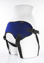 Sportsheets Lush Cobalt Strap-On Velvet Harness with O-Ring