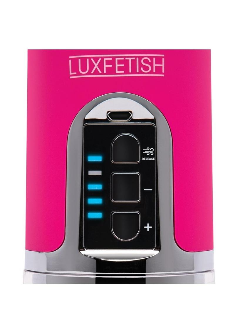Lux Fetish Rechargeable Auto Pussy Pump with Clit Clamp
