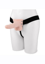 Lux Fetish 6in Rechargeable Strap-On with Balls Unisex And Adjustable