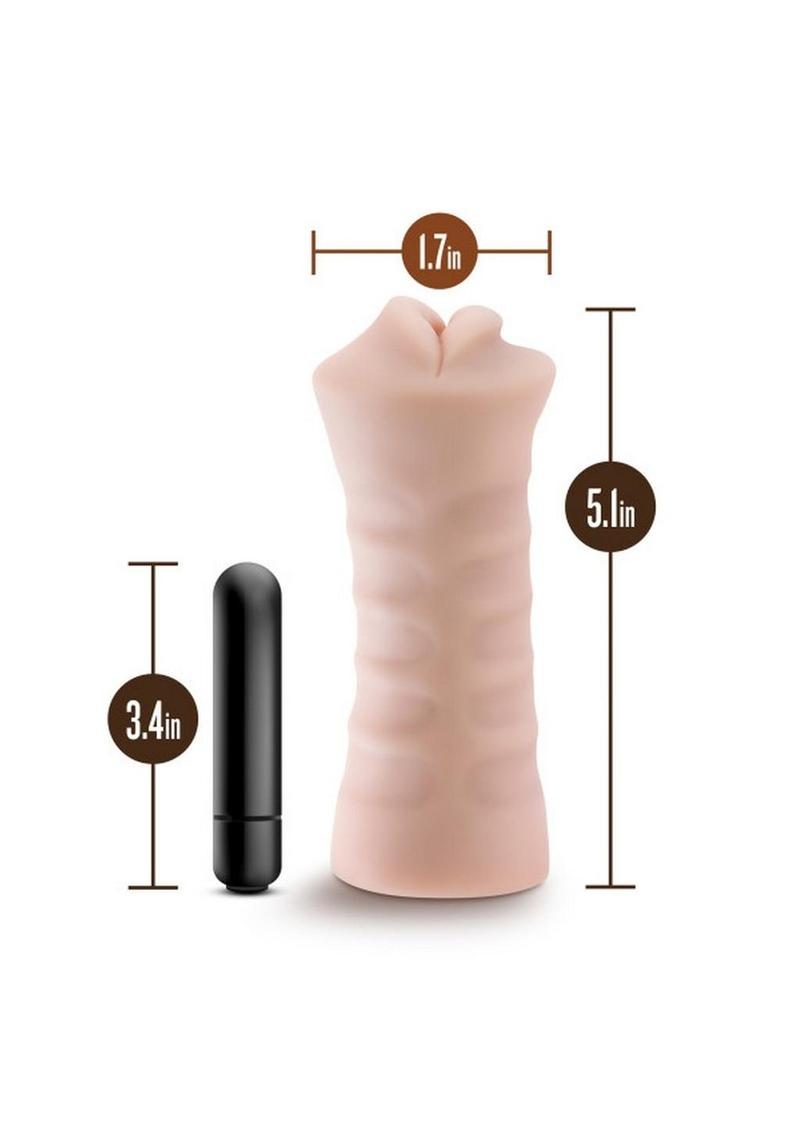 M For Men Angie Vibrating Masturbator With Bullet Vibration