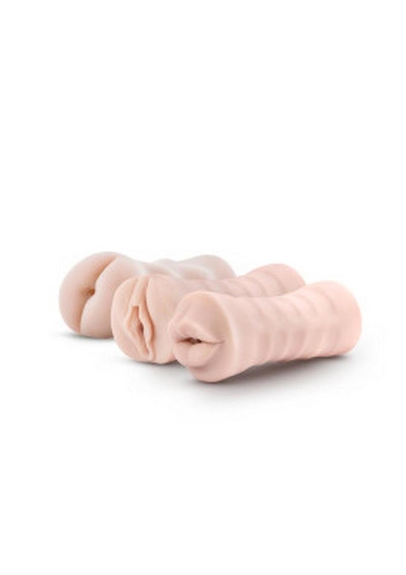 M For Men Soft and Wet Self Vibrating Masturbator Kit