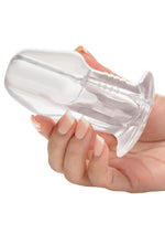 Dicked Clear Hollow Anal Plug