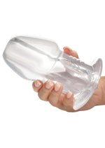 Dicked Clear Hollow Anal Plug