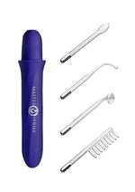 Master Series Elektrawand Rechargeable E-Stim Wand with Attachments - Purple