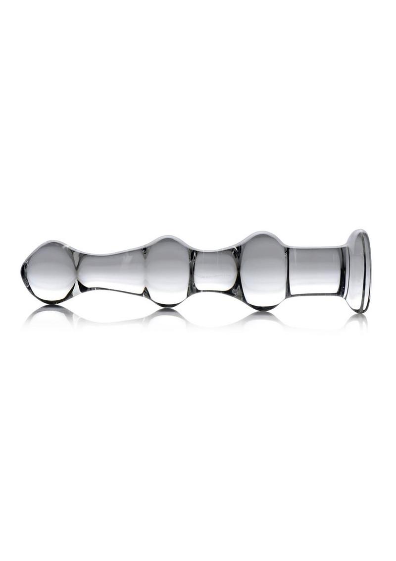 Master Series Mammoth 3 Bumps Advanced Stimulation Glass Dildo