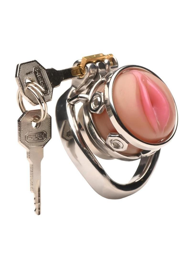 Master Series Pussy Boy Metal Chastity Cage