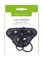 Me You Us Lace Harness with Bullet Pocket Strap-On Harness