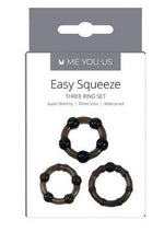 Me You Us Easy Squeeze 3 Piece Cock Ring Set