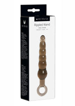 ME YOU US Rippled Anal Teaser Wand Anal Plug - Smoke - 5.75in