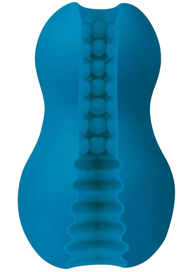 Mood Exciter UltraSkyn Stroker Soft And Flexible Blue Masturbator