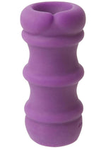 Mood Pleaser Thick Ribbed UltraSkyn Masturbator Purple