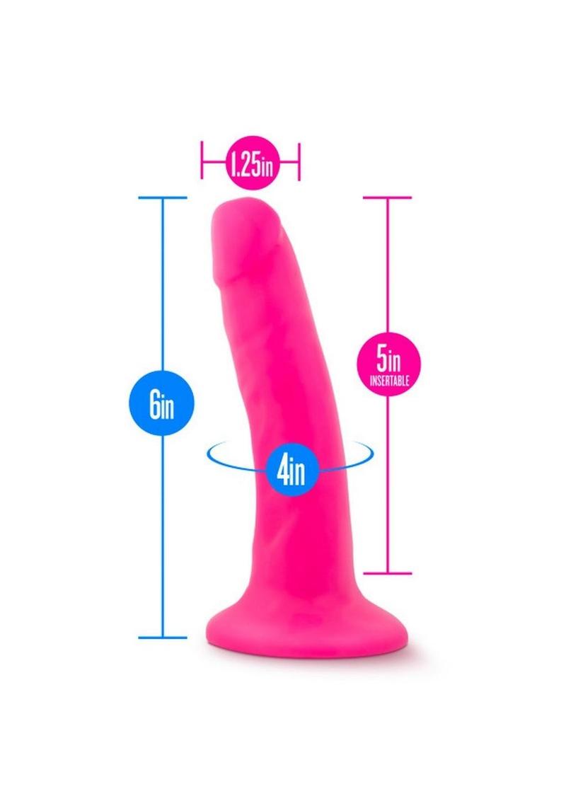 Neo Fragrance-Free Dual Density Dildo With Balls