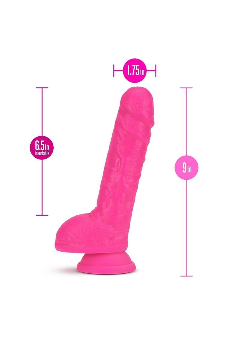 Neo Fragrance-Free Dual Density Dildo With Balls