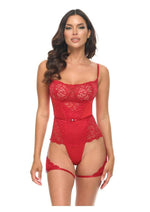 Oh LA LA Cheri Candice Teddy - Red - Medium
