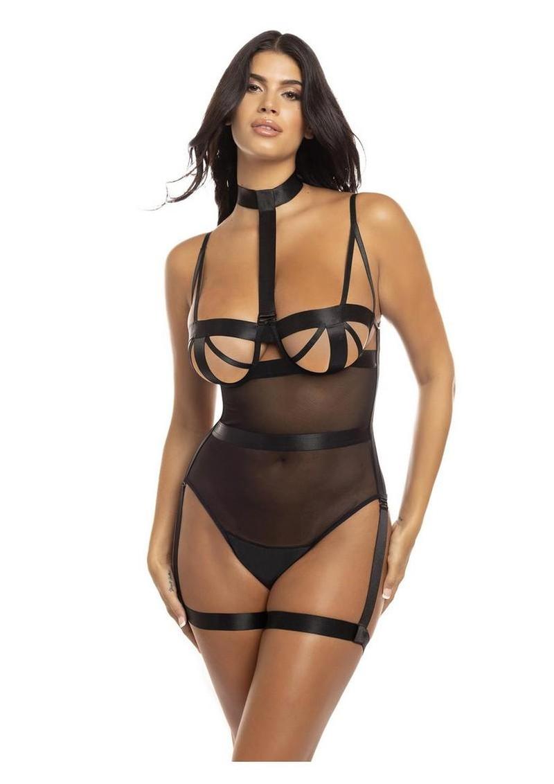 Oh LA LA Cheri Dena Teddy - Black - Large/XLarge