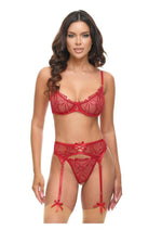 Oh LA LA Cheri Mariah - Red - Medium - 3 Piece/Set