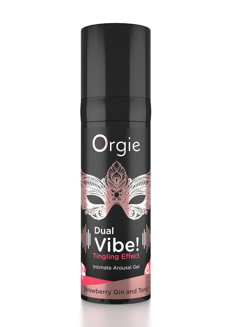 Orgie Dual Vibe Kissable Liquid Vibrator Gel - Strawberry Gin and Tonic