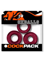 Oxballs Cockpack Multi Design Cockrings (3 Pack) - Cherry Lips