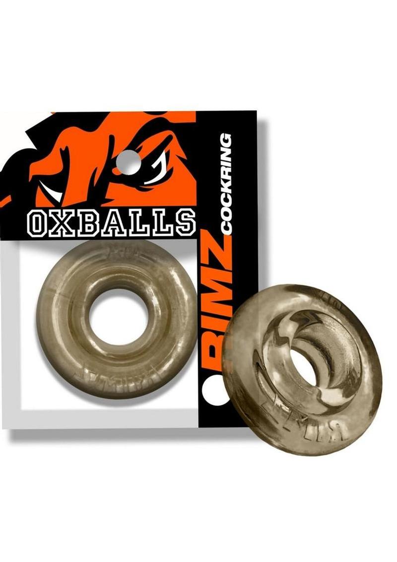 Oxballs Rimz Single Cock Ring - Storm - Smoke