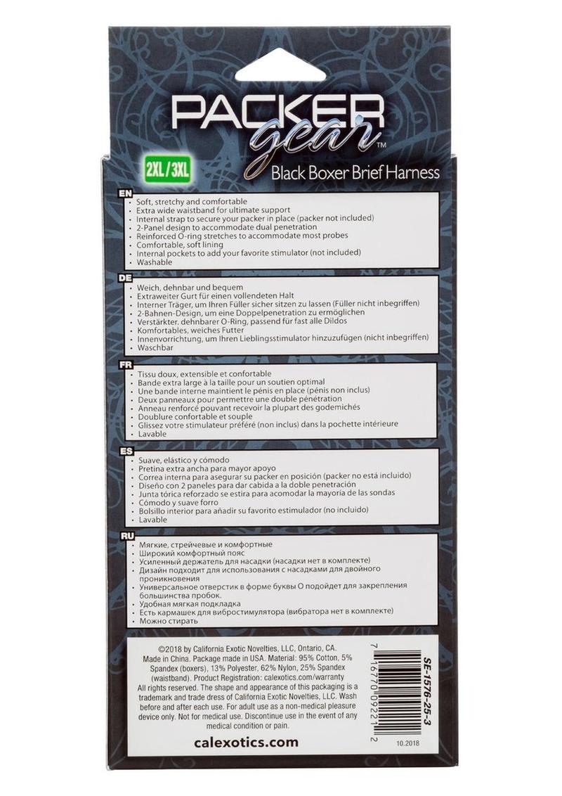 Packer Gear Black Boxer Brief Harness