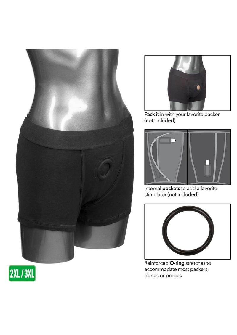 Packer Gear Black Boxer Brief Harness