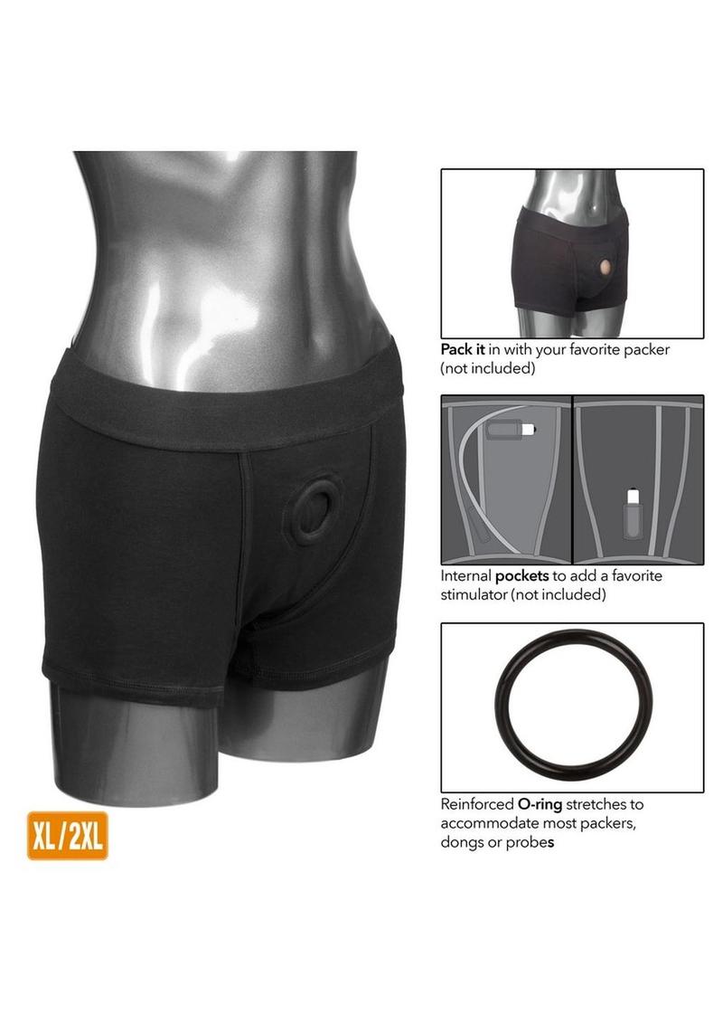 Packer Gear Black Boxer Brief Harness