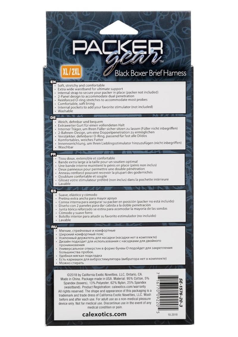 Packer Gear Black Boxer Brief Harness