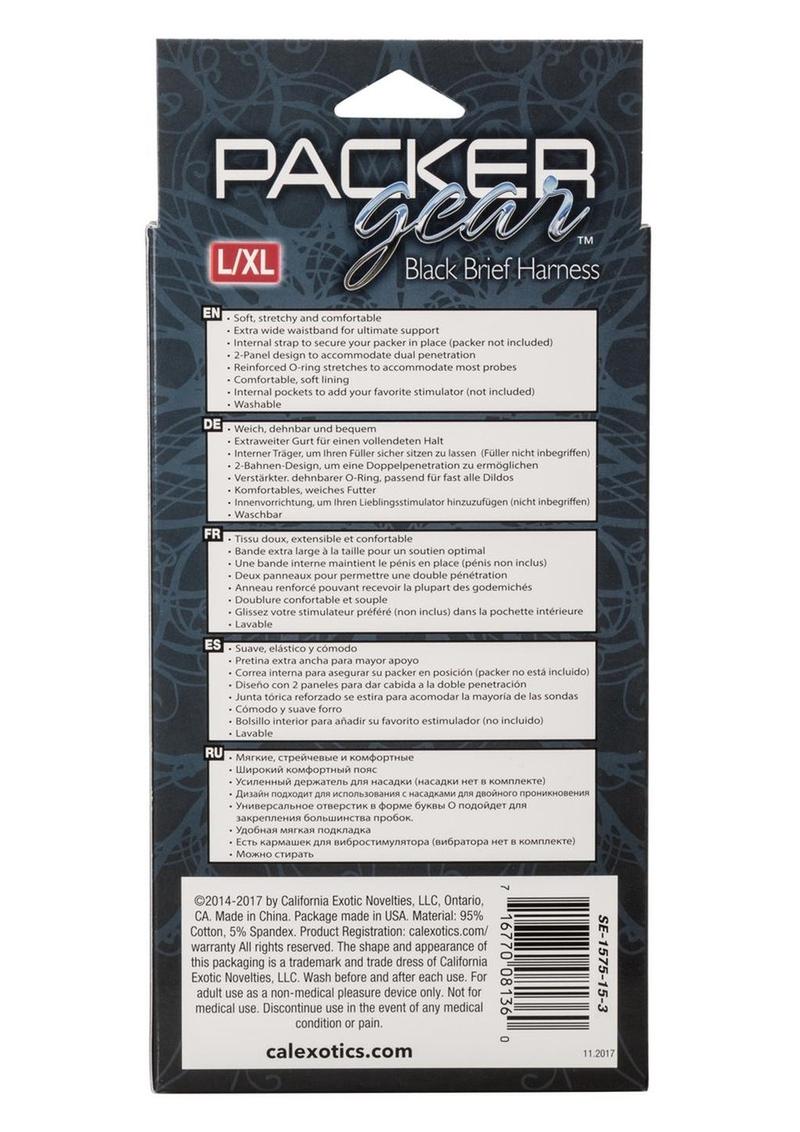 CalExotics Packer Gear Black Brief Harness Strap-On Compatible
