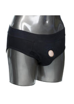 CalExotics Packer Gear Black Brief Harness Strap-On Compatible