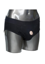 CalExotics Packer Gear Black Brief Harness Strap-On Compatible