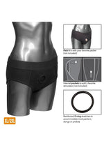 CalExotics Packer Gear Black Brief Harness Strap-On Compatible