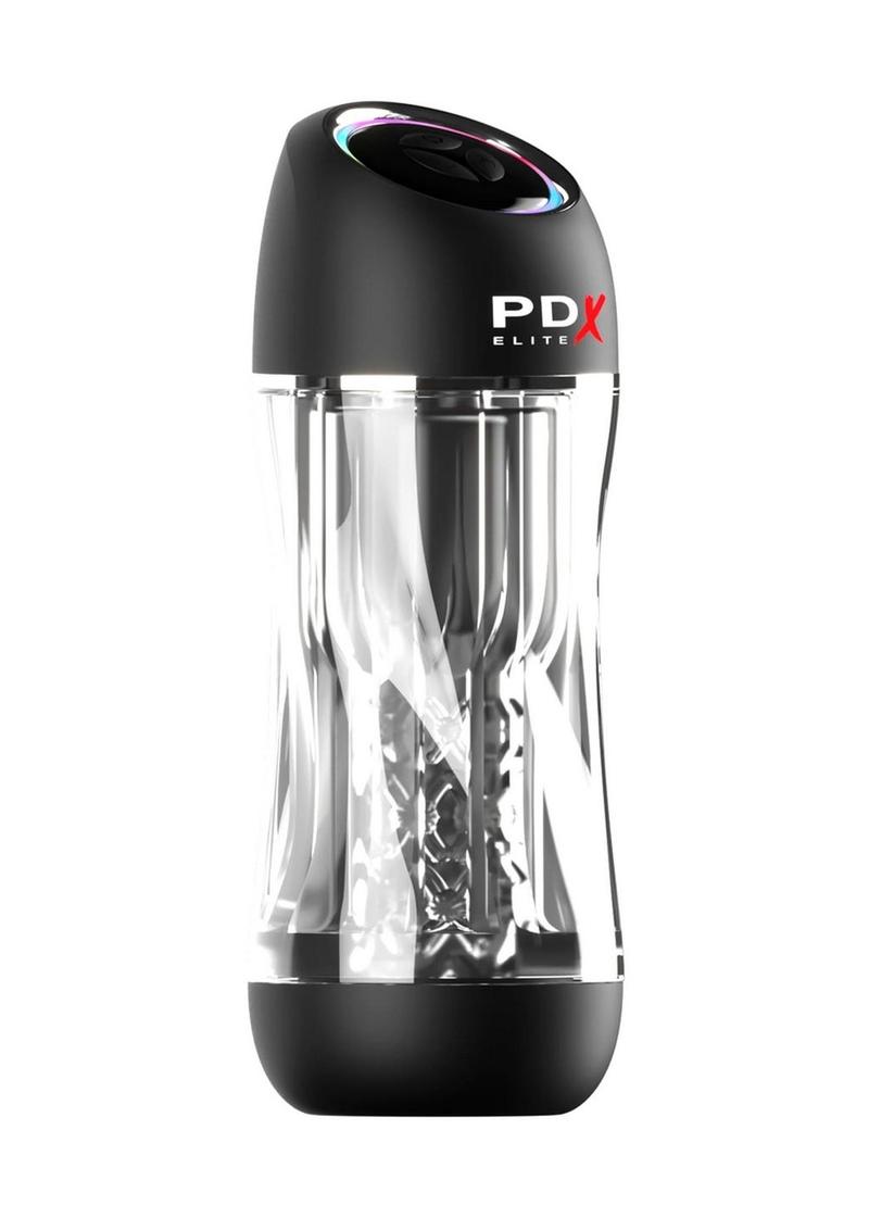 PDX Elite ViewTube Pro Rechargeable See-Thru Vibrating Stroker