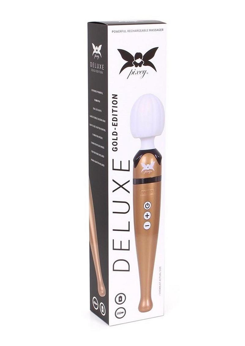 Pixey Deluxe Rechargeable Wireless Wand - Gold Edition