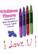 Play Pens Edible Body Paint Brushes 4 Fruit Flavored
