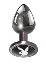 Playboy Tux Metal Butt Plug with Iconic Logo