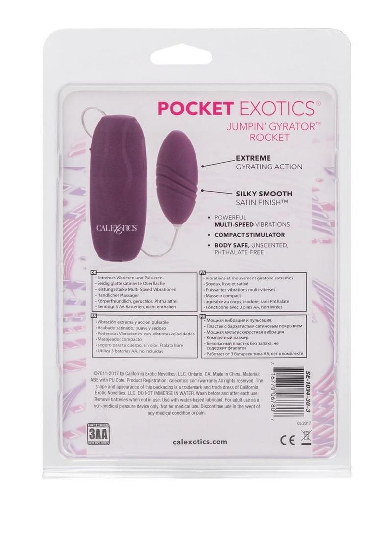 Pocket Exotics Jumpin' Gyrator Rocket Bullet Vibrator With Remote Control