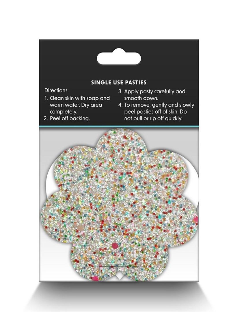 Pretty Pasties Glow in the Dark Heart And Flower Multicolor 2 Pairs