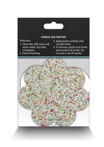 Pretty Pasties Glow in the Dark Heart And Flower Multicolor 2 Pairs