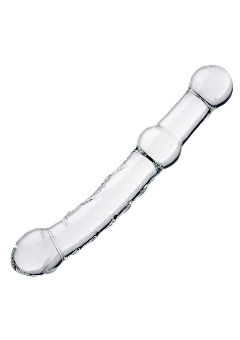 Prisms Prana Glass Thrusting Anal Probe with Raised Textures