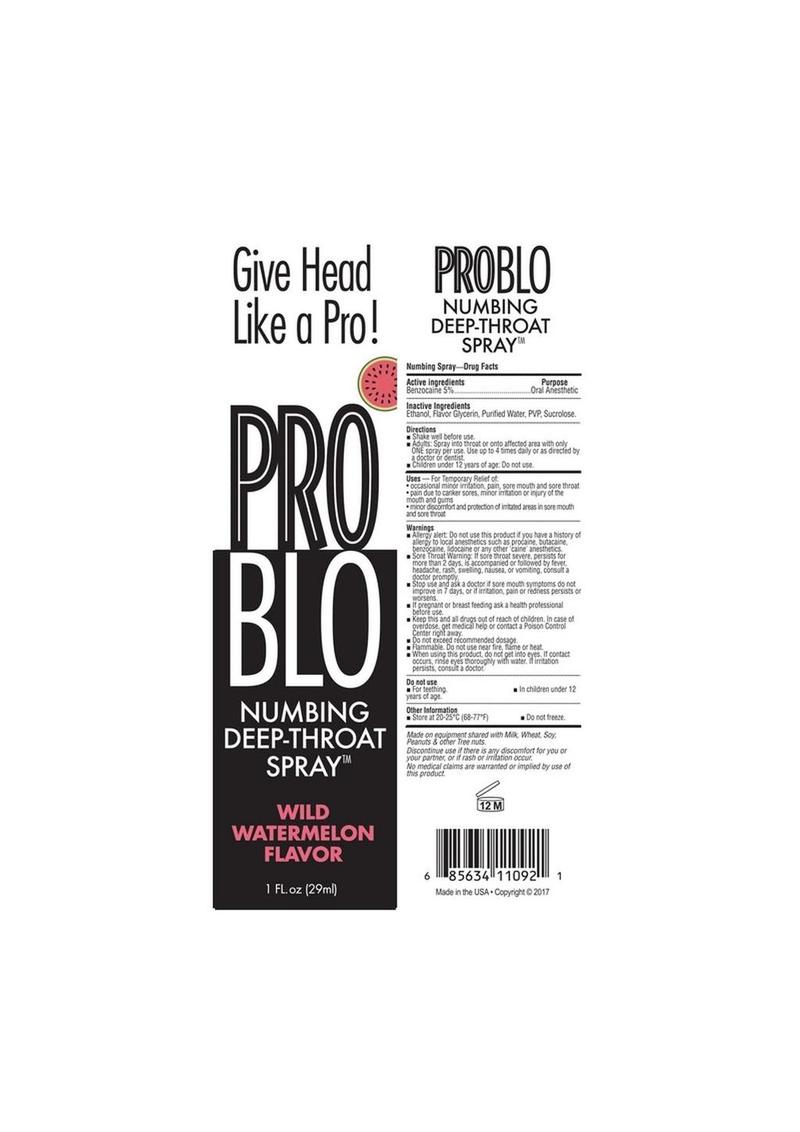 ProBlo Wild Watermelon Deep-Throat Spray