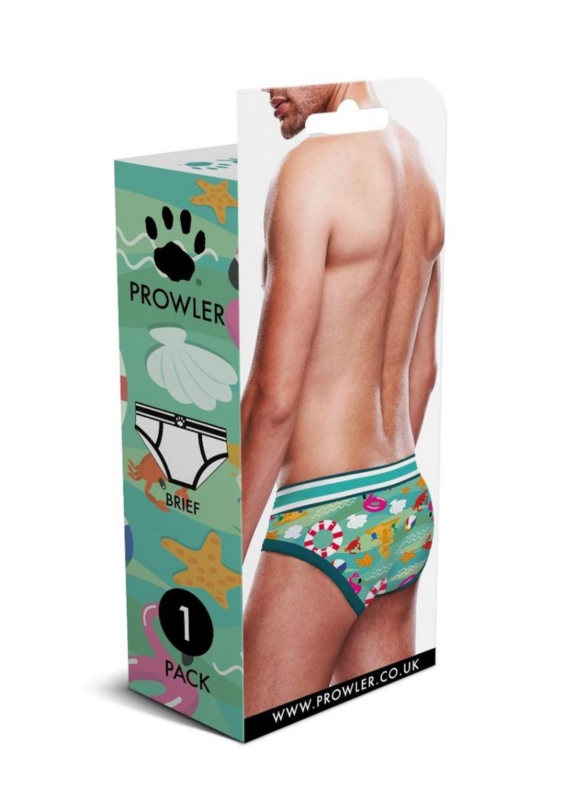 Prowler Beach Men’s Brief Underwear Aqua Swim-Inspired Style