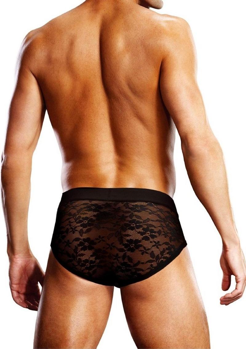 Prowler Black Lace Brief Sexy Sheer Men’s Underwear