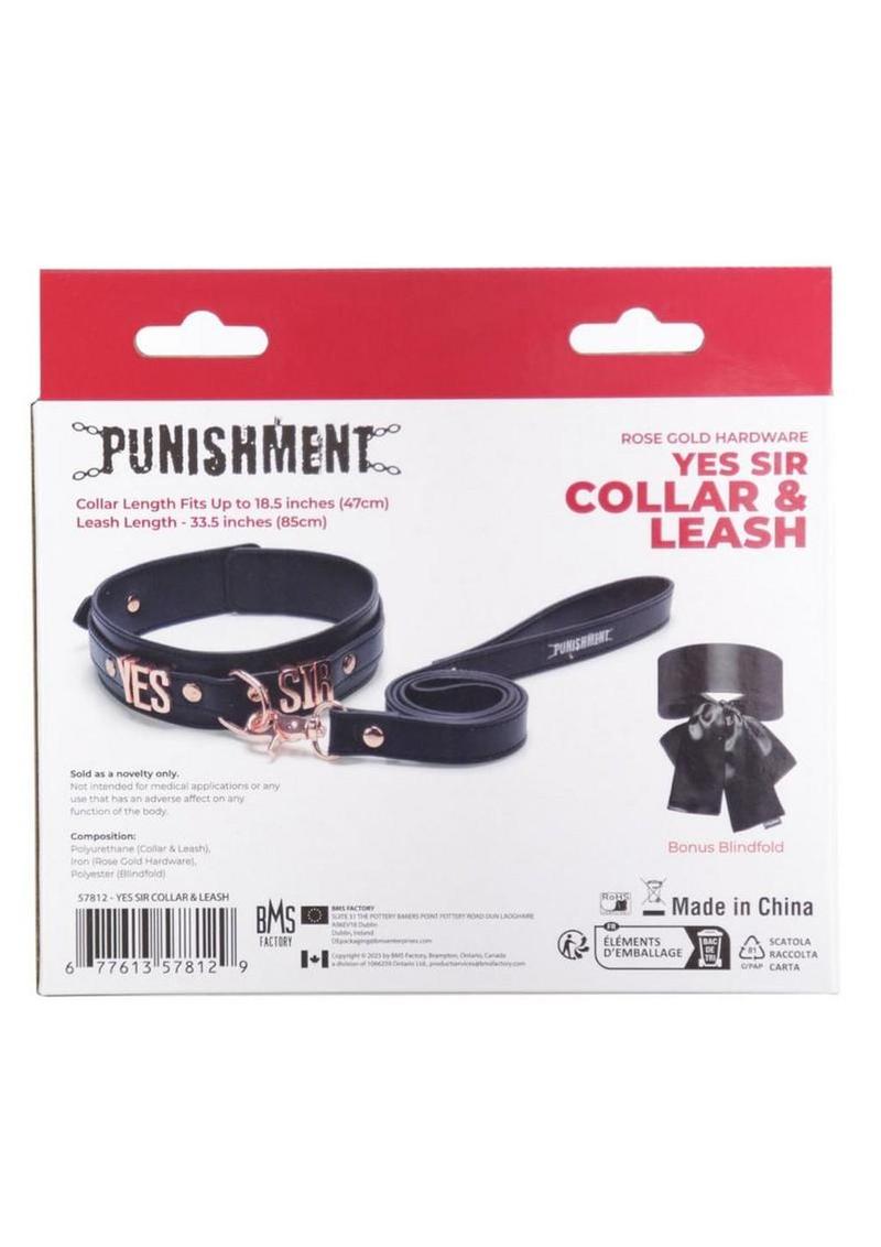 Yes Sir Collar And Leash Set