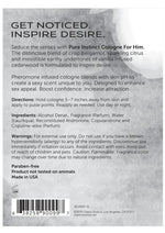 Pure Instinct Pheromone Infused Cologne for Him